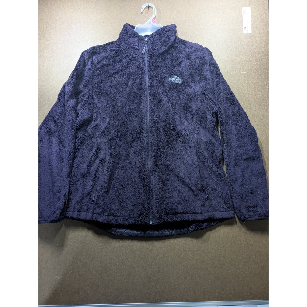 The North Face Osito Fleece Jacket Womens Large Purple Full Zip Soft High Pile